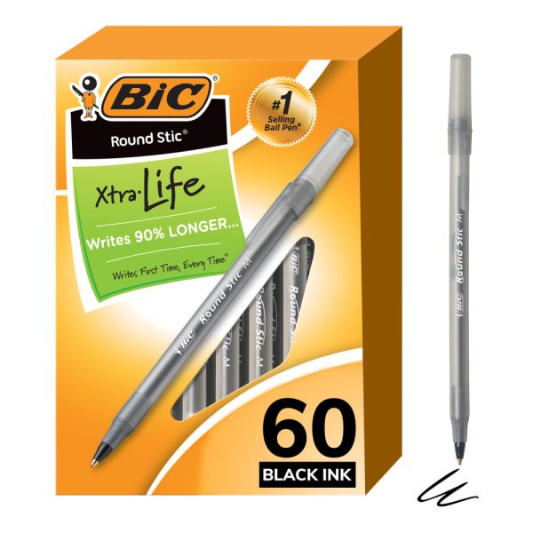 BIC Round Stic Ballpoint Pens
